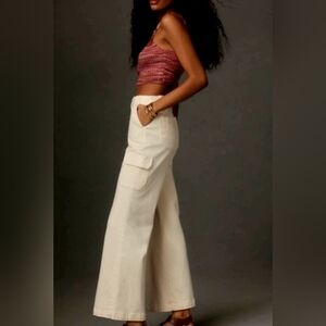 PAIGE Carly Cargo Wide-Leg Pants